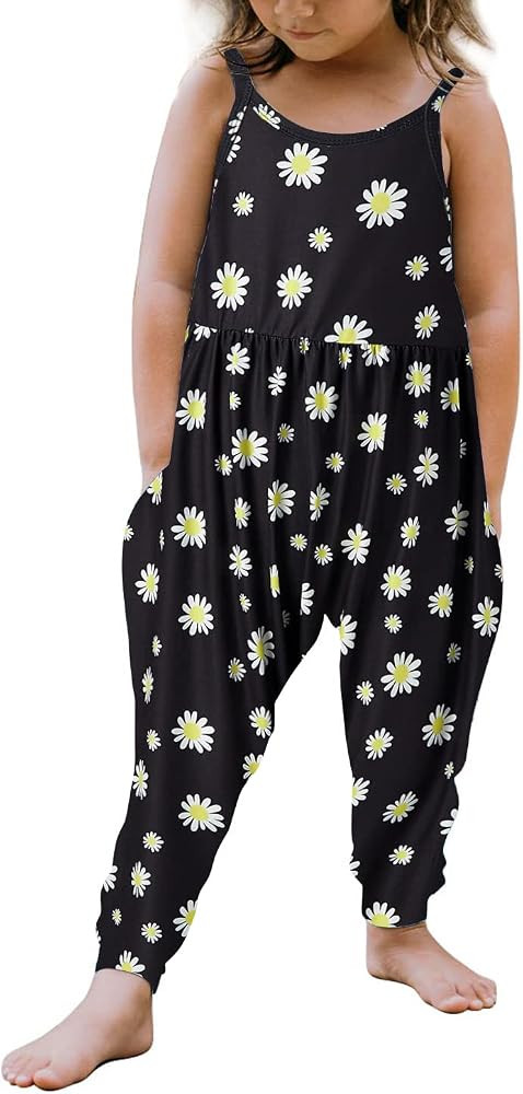 Vieille Baby Toddler Girl Cute Strap Jumpsuit One-piece Romper with Pockets 1-8 Years | Amazon (US)
