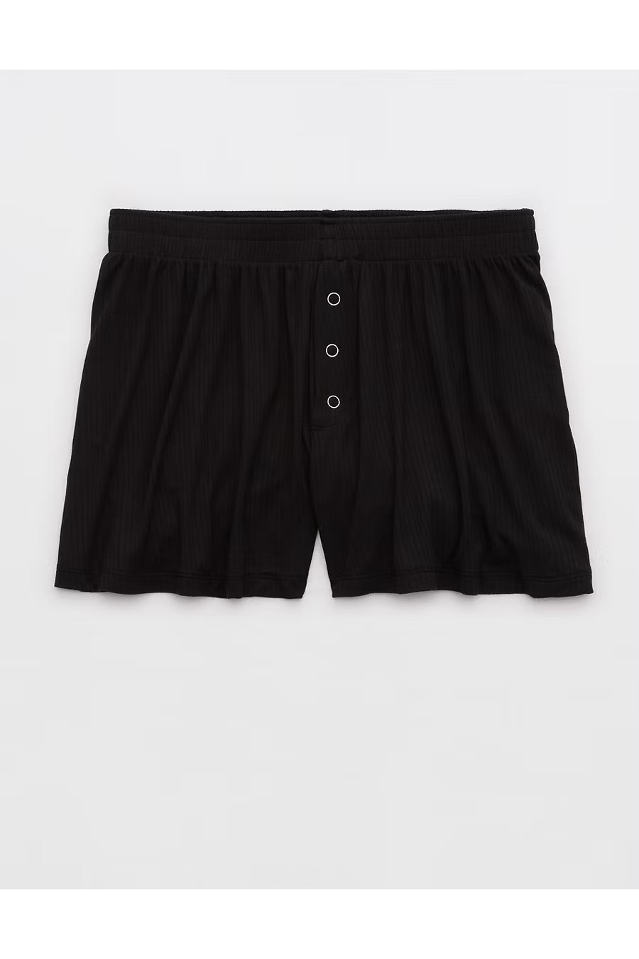 Aerie Superchill Modal Rib Boxer Women's True Black XXS | American Eagle Outfitters (US & CA)