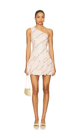 SNDYS x REVOLVE Briella One Shoulder Mini Dress in Blush. - size M | Revolve Clothing (Global)