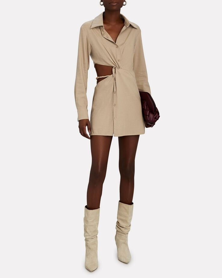 Aversion Cut-Out Mini Dress | INTERMIX