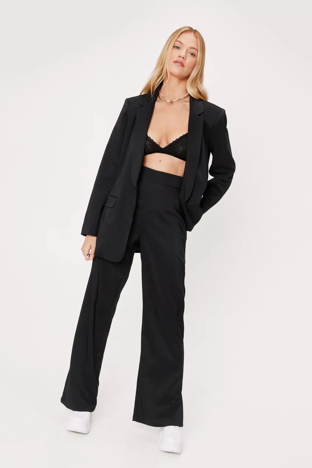 Oversized Long Sleeve Tailored Blazer | Nasty Gal (US)