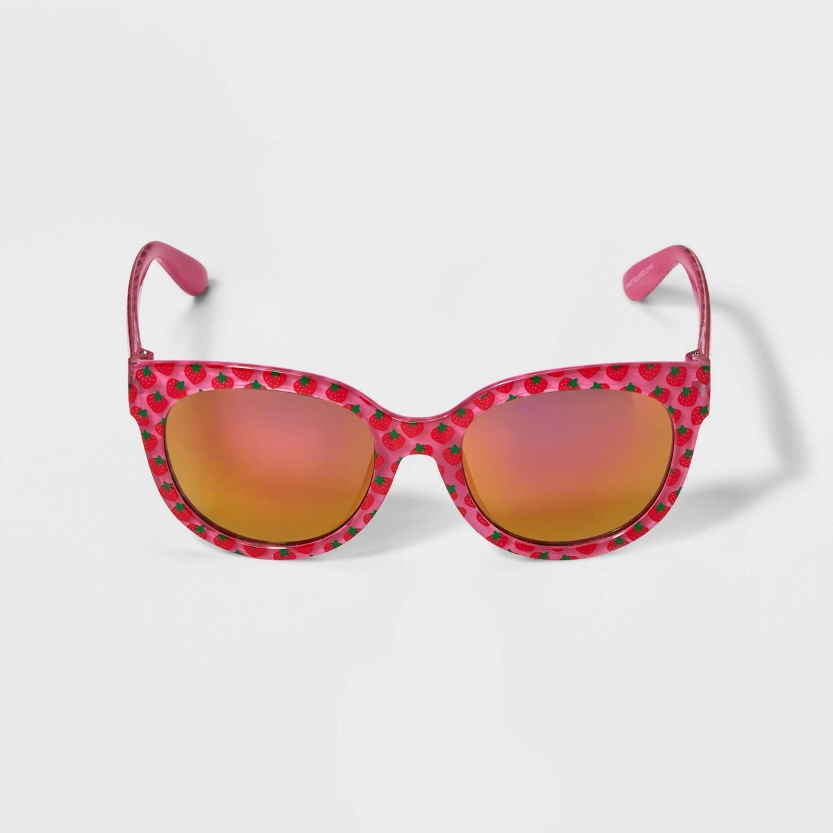 Girls' Strawberry Cateye Sunglasses - Cat & Jack™ Pink | Target