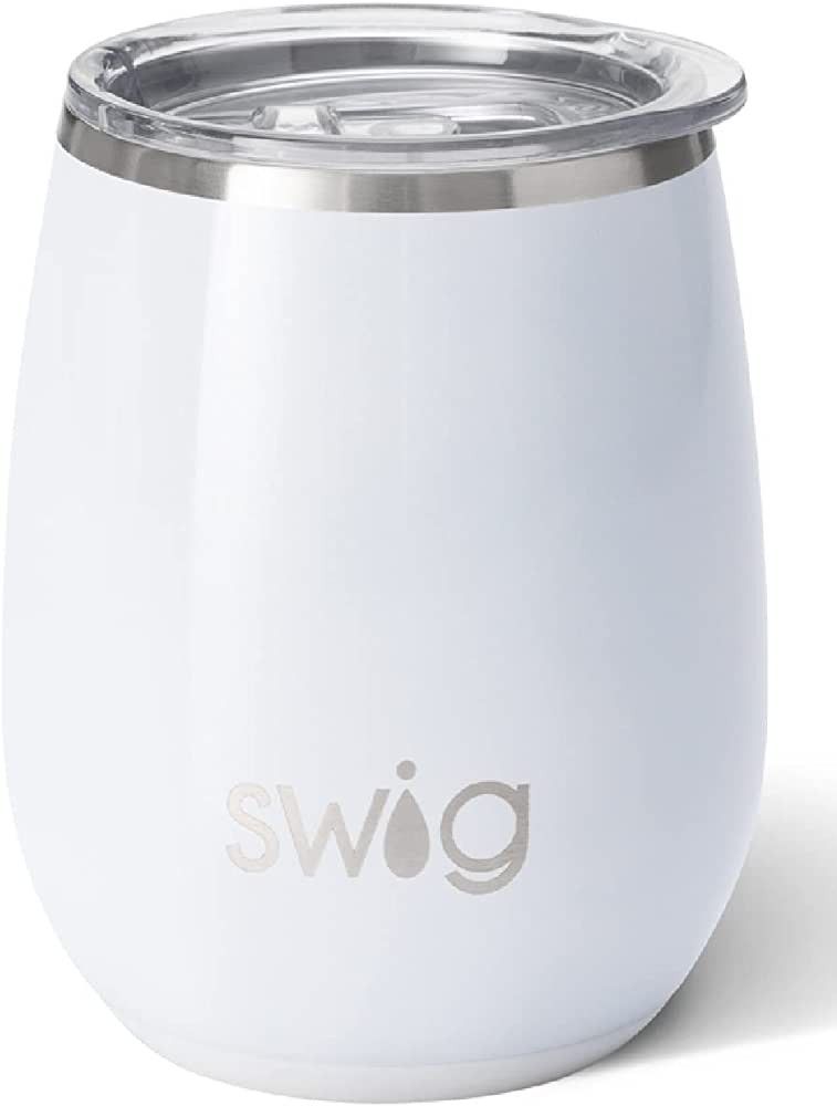 Swig Life 14oz Insulated Wine Tumbler with Lid | 40+ Pattern Options | Dishwasher Safe, Holds 2 G... | Amazon (US)