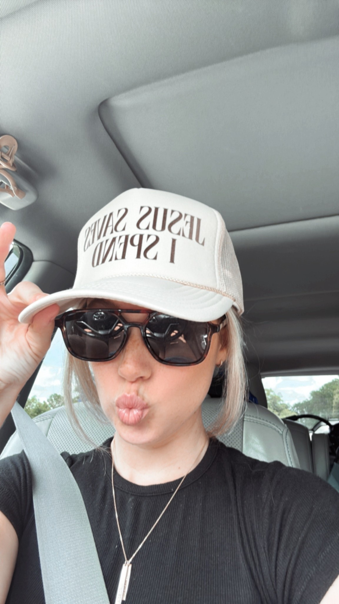 Jesus Saves, I Spend! I am loving this trucker hat with the cutest saying and message!

trucker hat. etsy. Jesus saves. Christian woman. accessories. summer. dirty hair day  

#LTKFindsUnder50