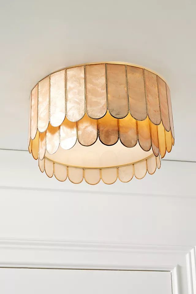 Madelyn Faceted Flush Mount | Anthropologie (US)