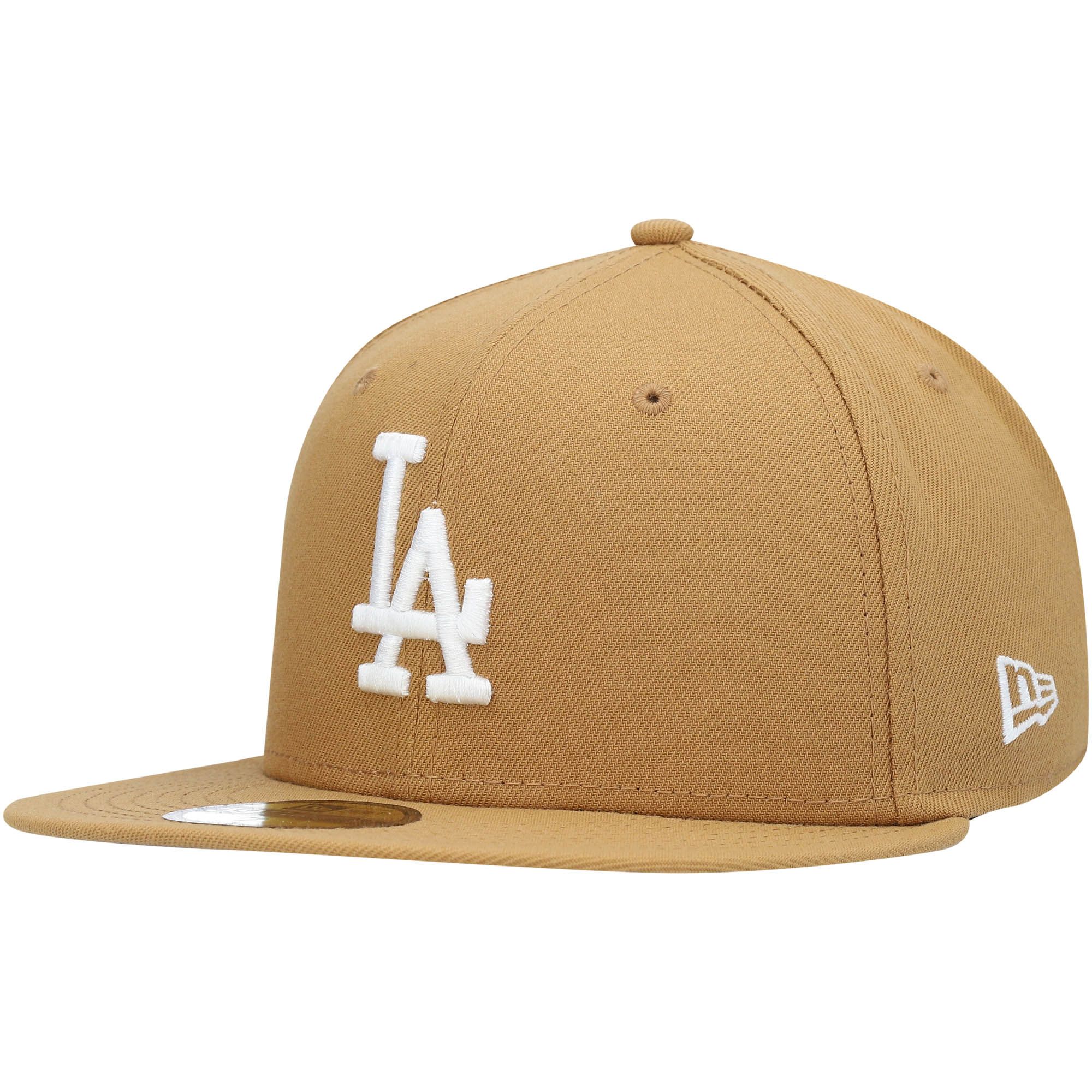 Los Angeles Dodgers New Era Wheat 59FIFTY Fitted Hat - Tan | Lids