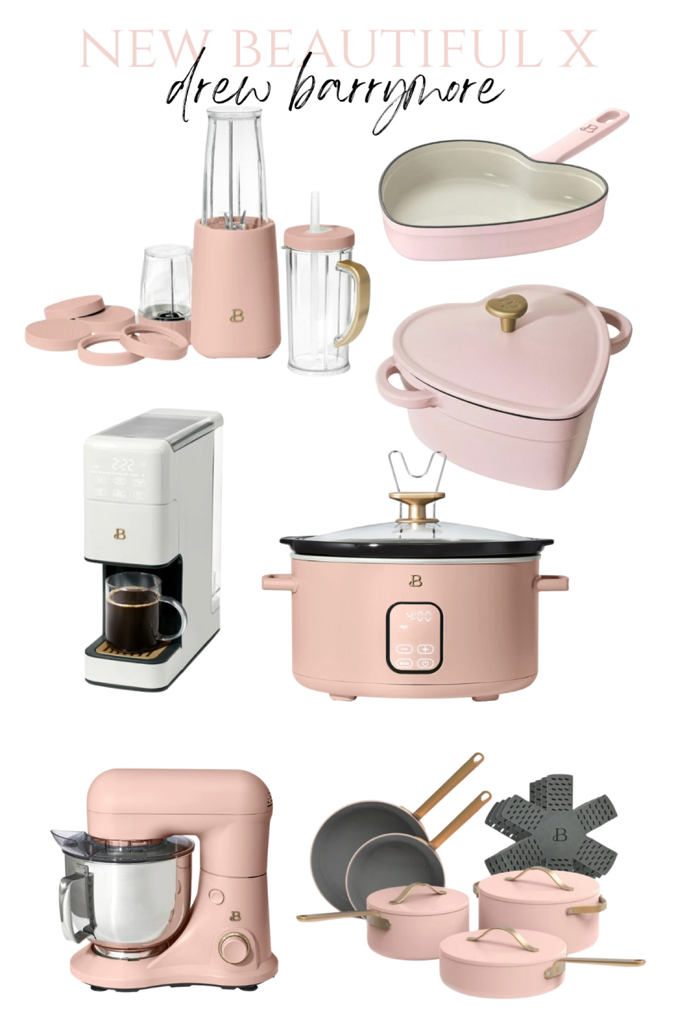 New, Walmart home, beautiful appliances, skillet, heart, pink, white, coffee maker, mixer, kitchen 

#LTKfindsunder100 #LTKSeasonal #LTKhome