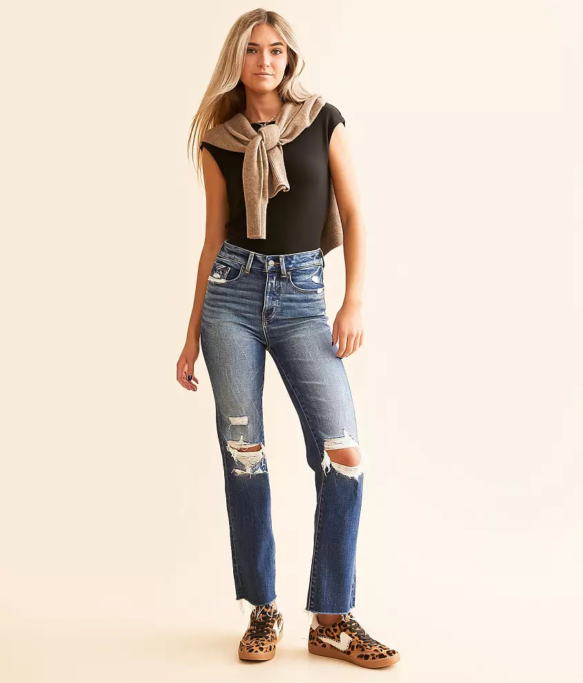 Fit No. 35 Cropped Straight Stretch Jean | Buckle