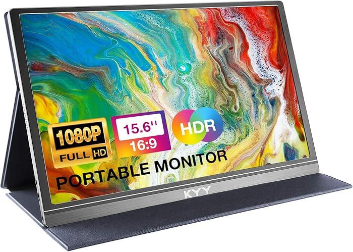 KYY Portable Monitor 15.6inch 1080P FHD USB-C, HDMI Computer Display HDR IPS Gaming Monitor w/Pre... | Amazon (US)