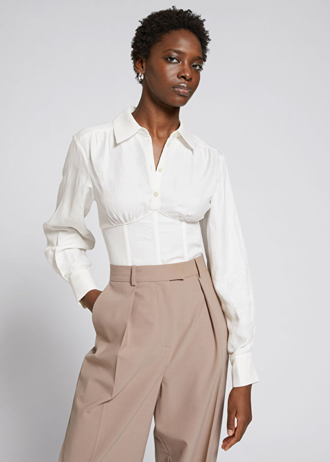 Lattice Tie Boned Corset Top | & Other Stories (EU + UK)