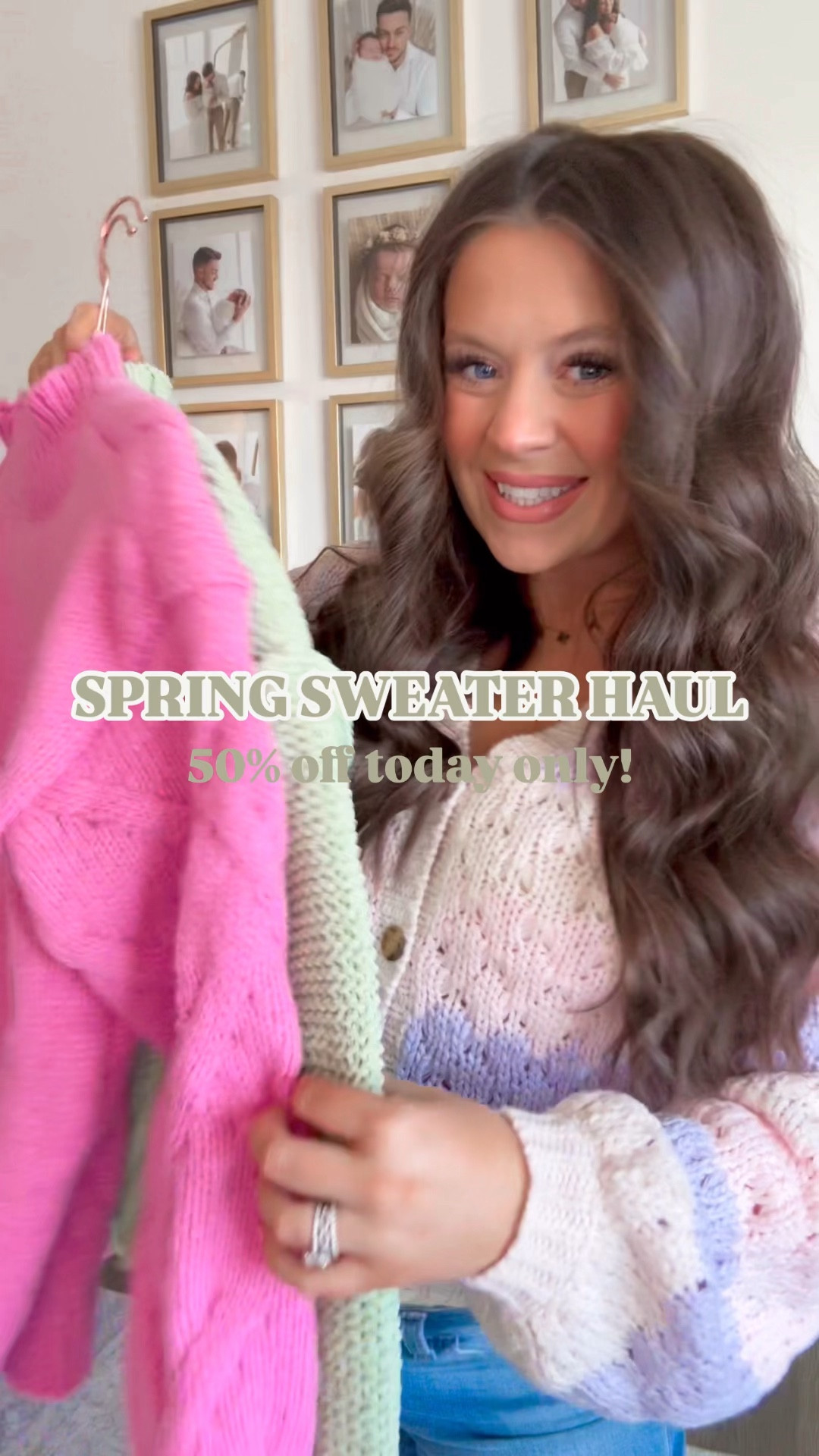 SPRING SWEATER HAUL - all sweaters are 50% off today only at @vici 🌸😍✨🌷🍃 I’m obsessed with these sweaters for transitioning into spring ☀️ Use code “SAVE50” to save 50% off all sweaters!

#springsweaters #springstyle #springoutfit #springoutfithaul #springtransitionaloutfit #pastelsweater 

#LTKStyleTip #LTKFindsUnder100 #LTKSaleAlert