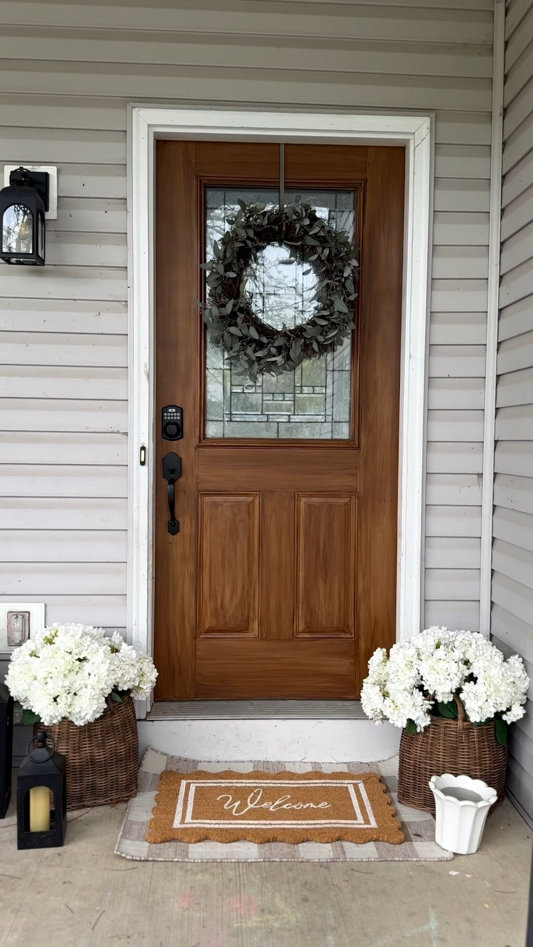 Easy wood look front door kit! Comes with everything you’ll need! 

#LTKvlog #LTKHome #LTKSeasonal