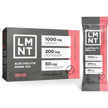 LMNT Zero Sugar Electrolytes - Raspberry Salt | Drink Mix | 30-Count | Amazon (US)