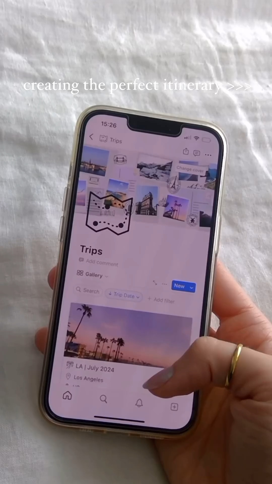 I honestly don’t know what I did before @notionhq 🥹  you can get my travel planner & journal template! 