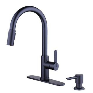 Glacier Bay Paulina Single-Handle Pull-Down Sprayer Kitchen Faucet with TurboSpray, FastMount and... | The Home Depot