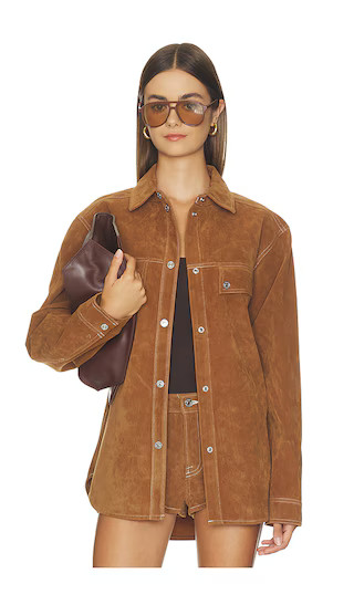 The Better Than Suede Overshirt in Cafe Clay | Revolve Clothing (Global)