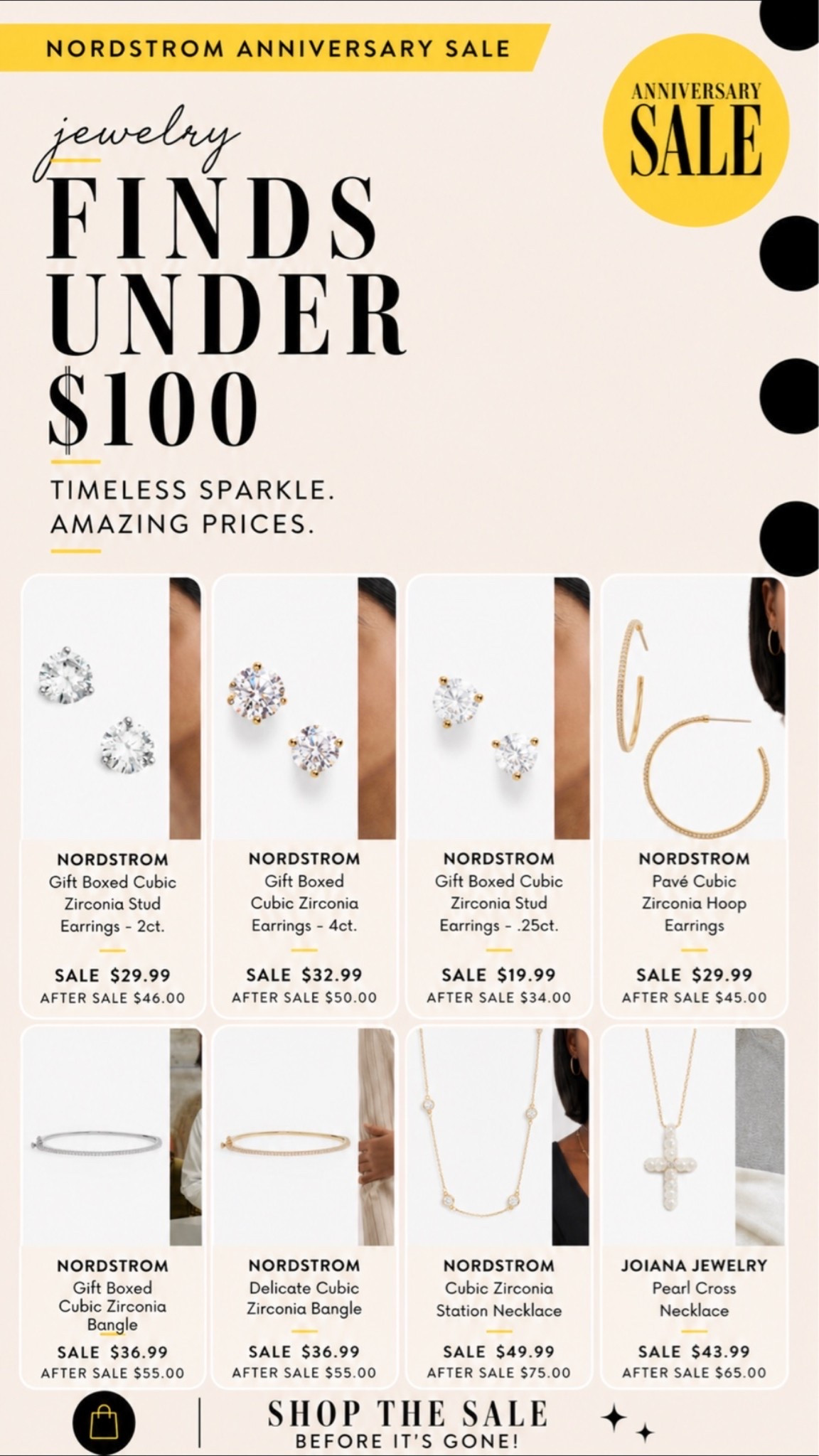 Jewelry finds from the Nordstrom anniversary sale under $100

#LTKootd #LTKSaleAlert #LTKgrwm