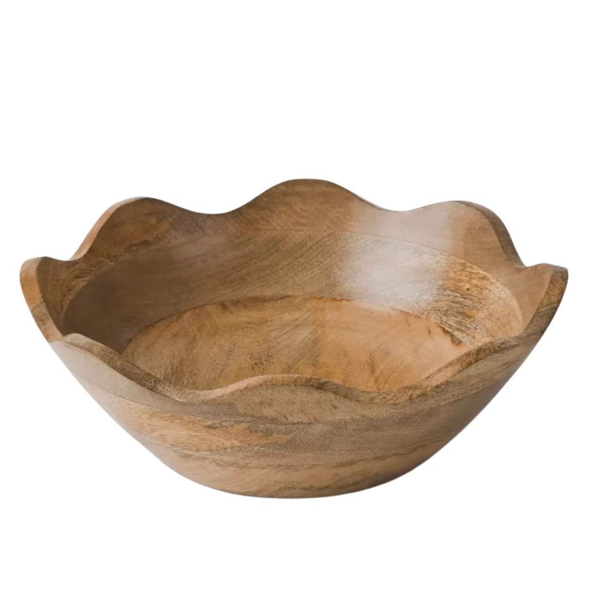 Handcrafted Scalloped Wood Bowls (Available in 3 sizes) | Sea Marie Designs