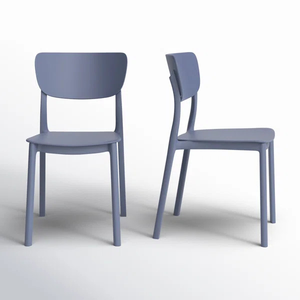 Farrah Outdoor Stacking Dining Side Chair (Set of 2) | AllModern