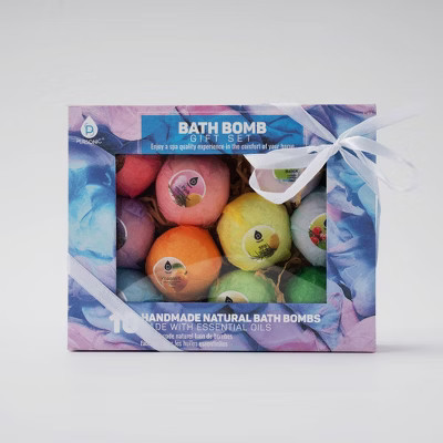 Pursonic 10 Pcs of Handmade, Natural and Organic Bath Bombs | Target