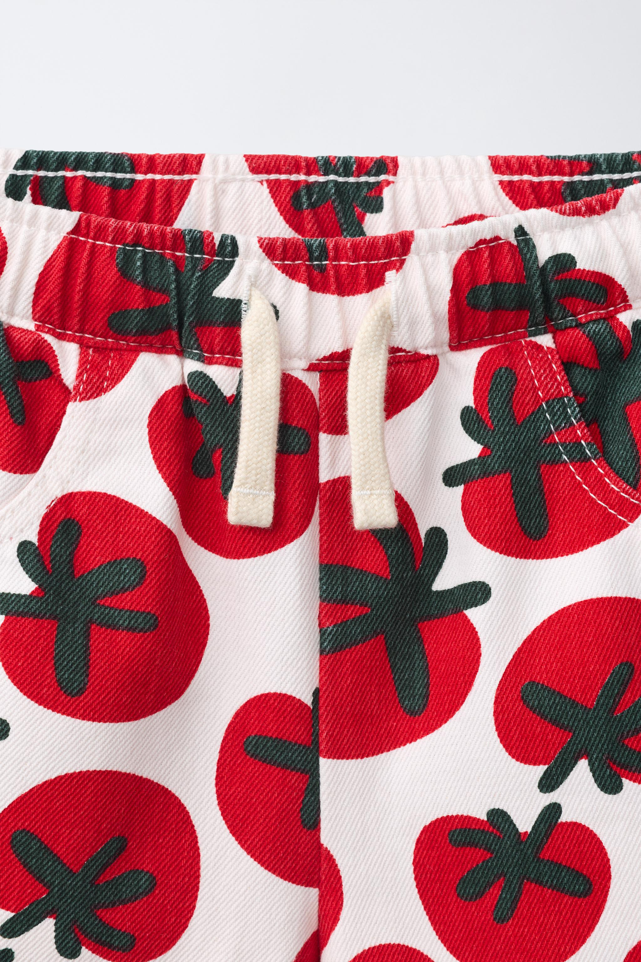 TWILL TOMATO SHORTS | Zara US