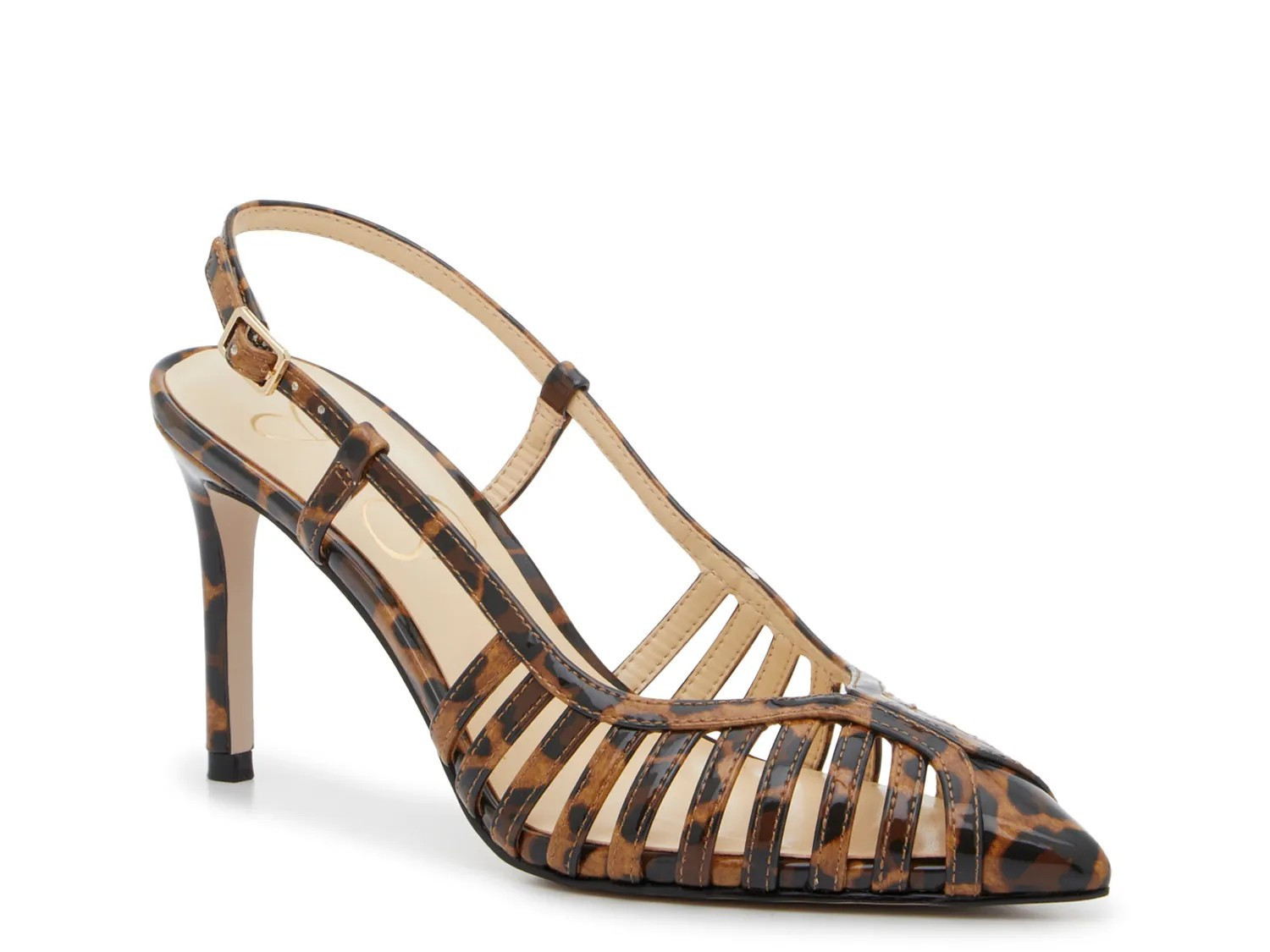 Jessica Simpson Souga Pump | Women's | Multicolor Leopard Print | Size 6.5 | Pumps | Slingback | DSW