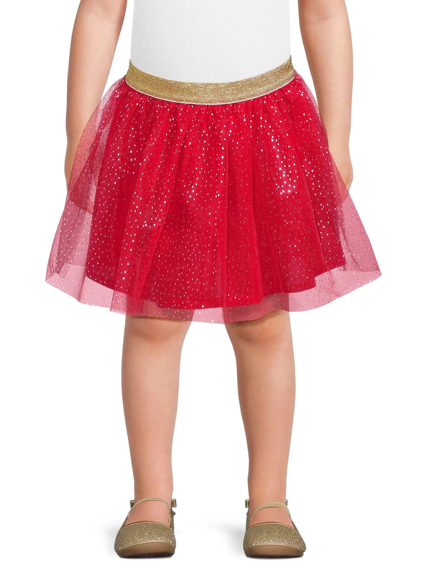 Holiday Time Toddler Girl Christmas Tutu Skirt, Sizes 12M-5T | Walmart (US)
