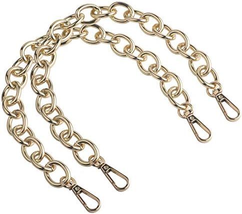 Beaulegan Purse Chain Handles Replacement for Handbag or Shoulder Bag 2 PCS, 15.7 Inch Long (Gold... | Amazon (US)