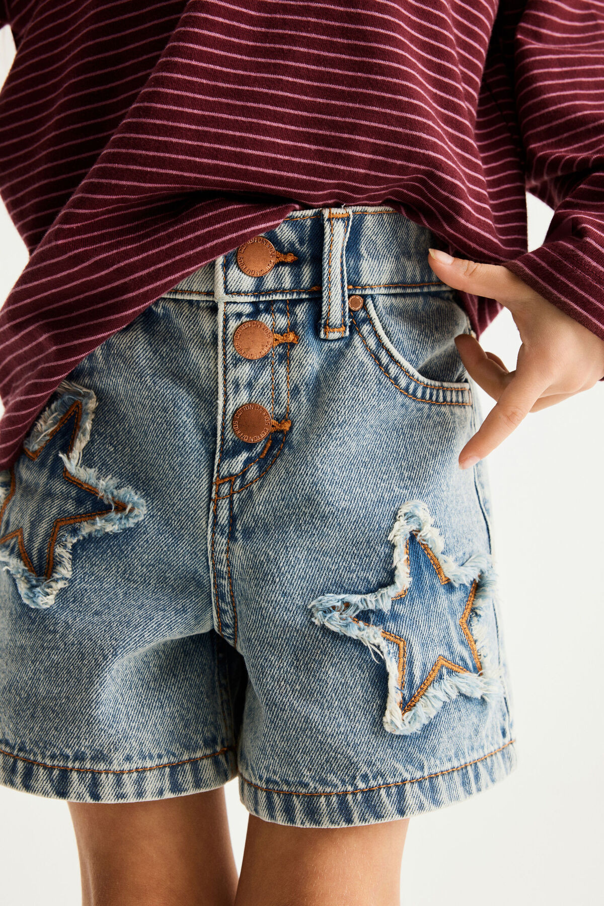 Snap Front Denim Short | Cotton On (US)