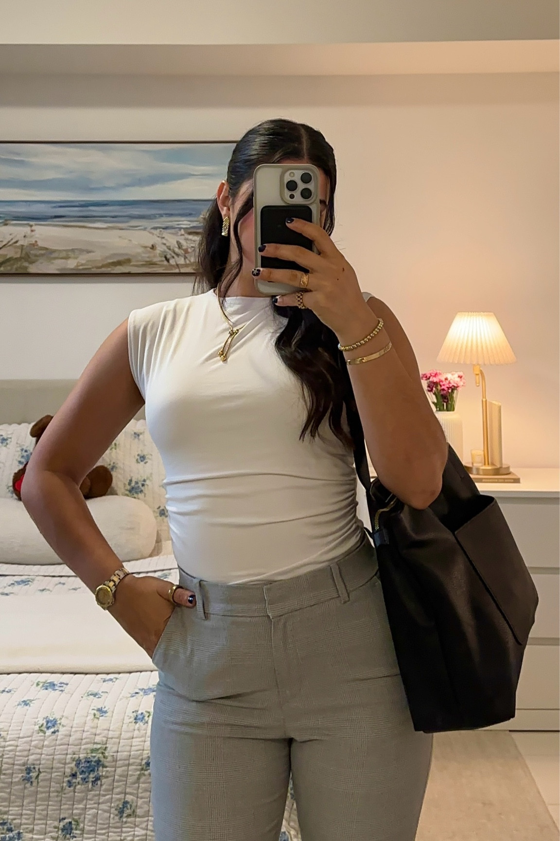 Yall know the drillll 👔 corporate work outfit inspo! I wear this top legit every week LOL so comfy & not see through! fave slacksss & the absolute best leather work tote - only $30! 


#LTKworkwear #LTKfindsunder50 #LTKstyletip