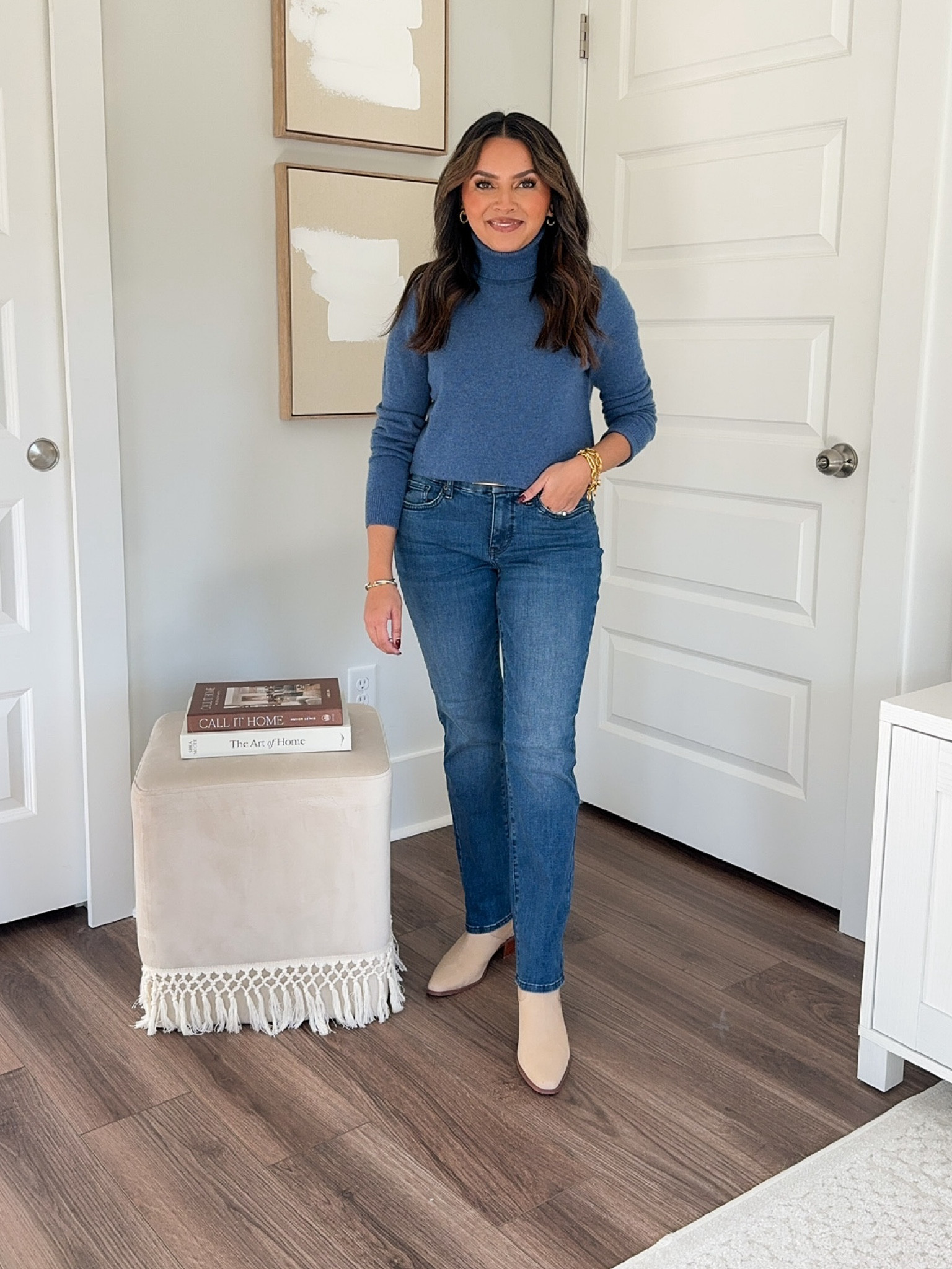 Use code RACHEL25 for 25% off!!

Blue cashmere sweater size xs TTS 
Jeans size xs petite TTS - usually size 2/26 petite 
Tan Boots size 5.5 TTS

Fall outfit 
Fall dress 
Fall fashion 
Thanksgiving outfit 
Christmas outfit 
Holidays 
Denim 
Jeans 

Honey Sweet Petite 
Honeysweetpetite 


#LTKSeasonal #LTKHoliday #LTKStyleTip