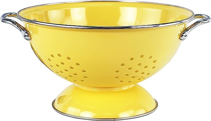 Calypso Basics by Reston Lloyd Powder Coated Enameled Colander, 3 Quart, Lemon | Amazon (US)