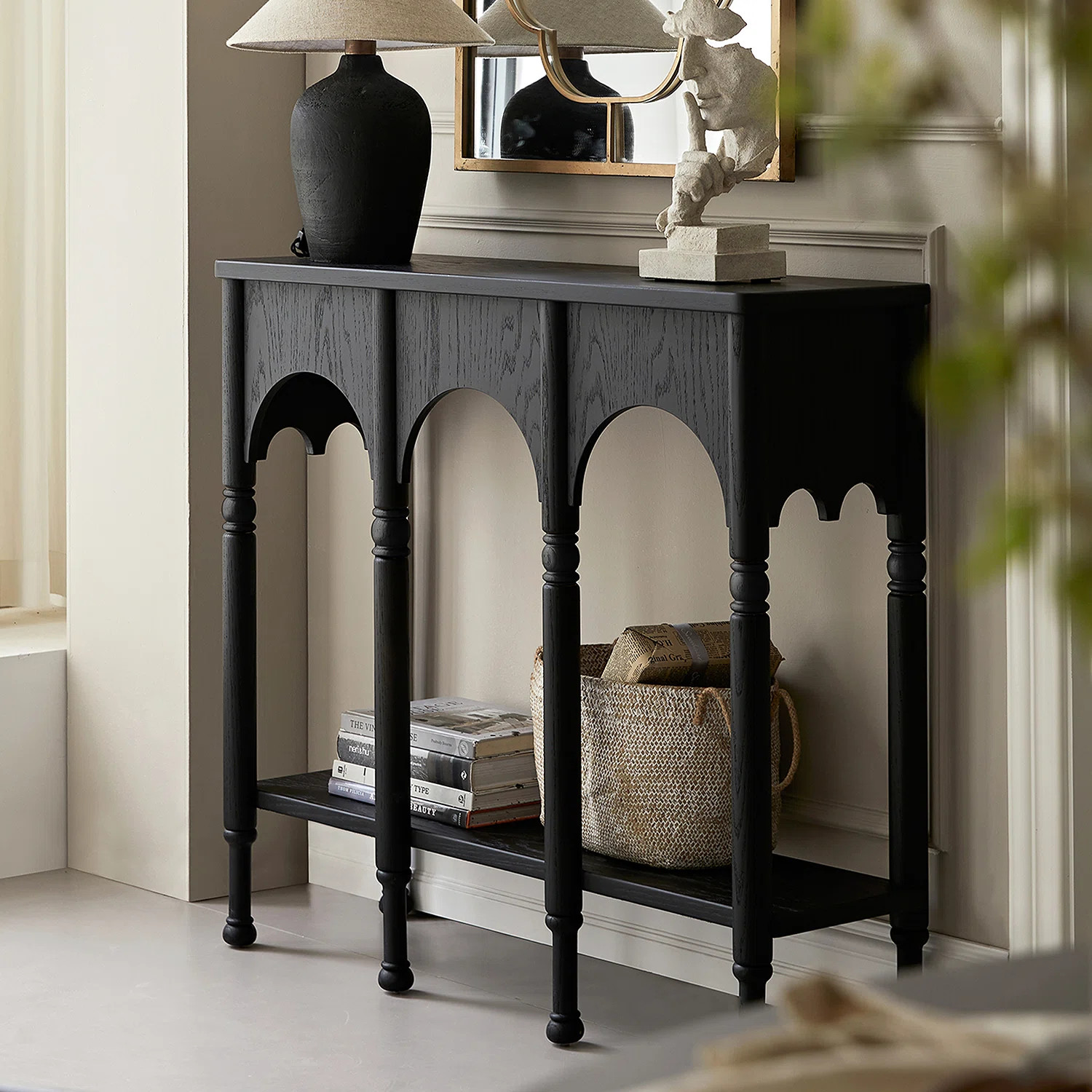 Solid Wood Console Table with Storage | Wayfair North America