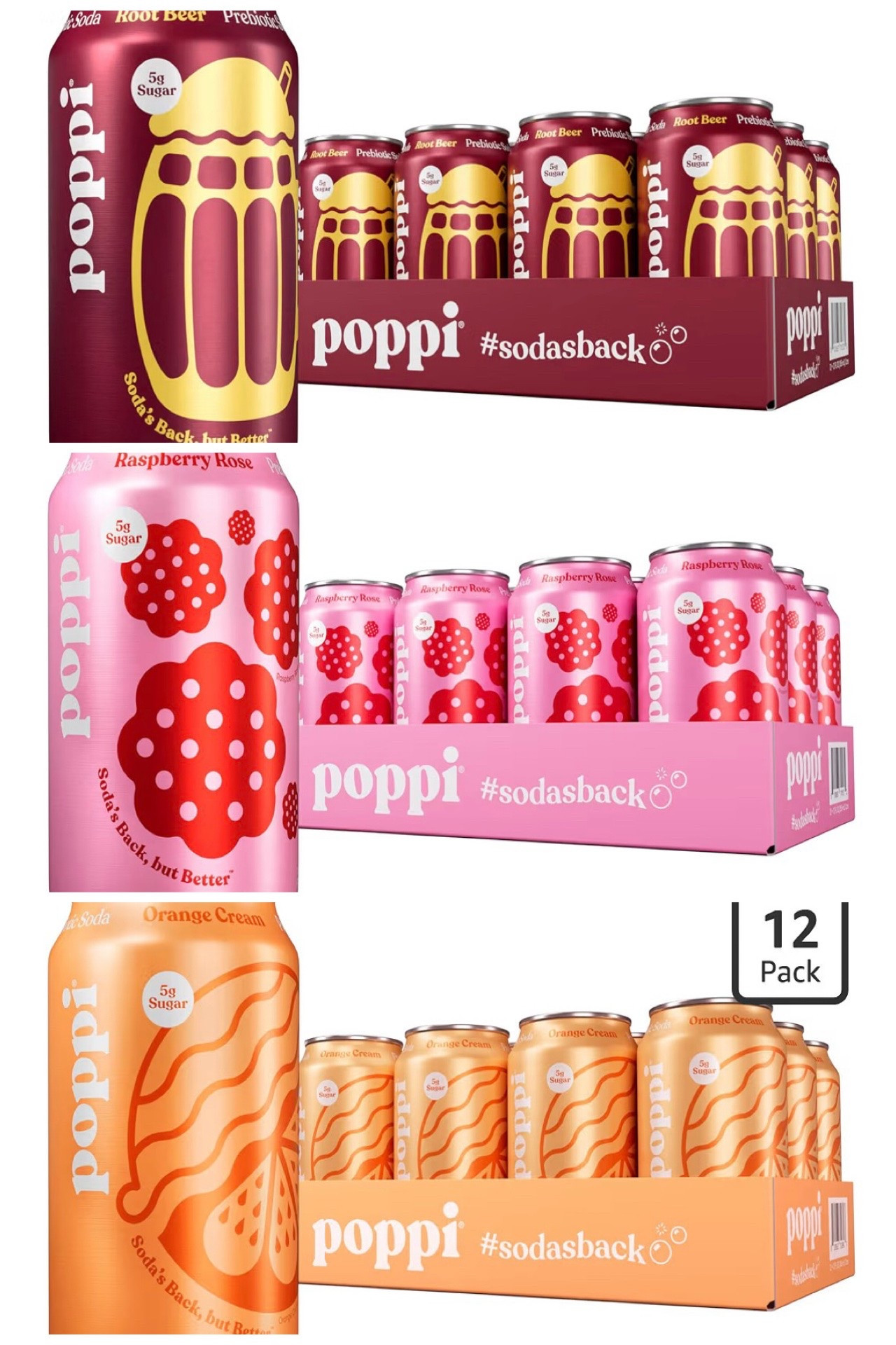 If you are a Poppi fan, tons of flavors of 12 packs are as much as 40% off today! These super popular prebiotic sodas have tons of flavor without artificial flavors and ingredients. Best sale pricing in awhile on these!