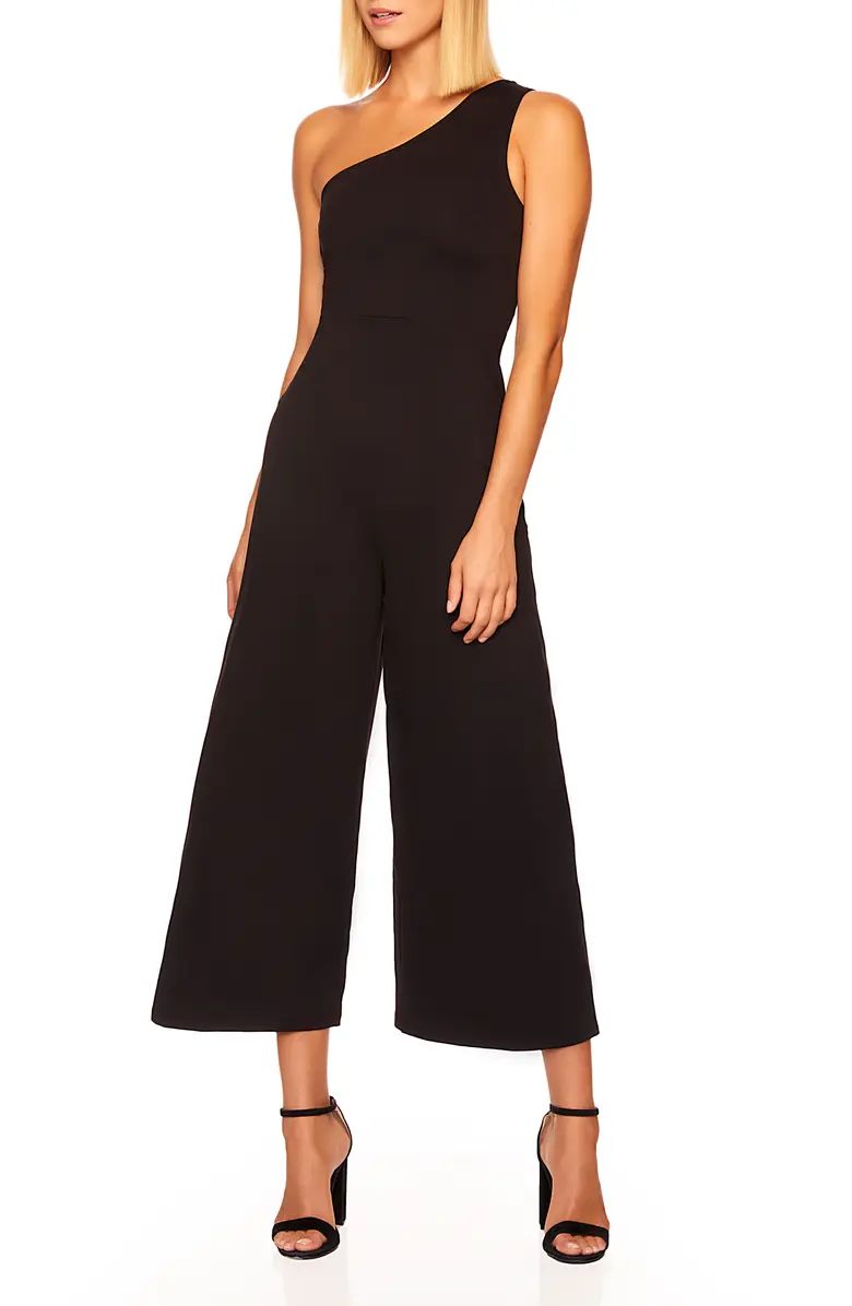 Susana Monaco One-Shoulder Crop Wide Leg Jumpsuit | Nordstrom | Nordstrom