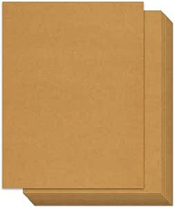 YINUOYOUJIA 100 Sheets Brown Cardstock 8.5 x 11" Thick Paper, Kraft Cardstock 250gsm/92lb Card St... | Amazon (US)