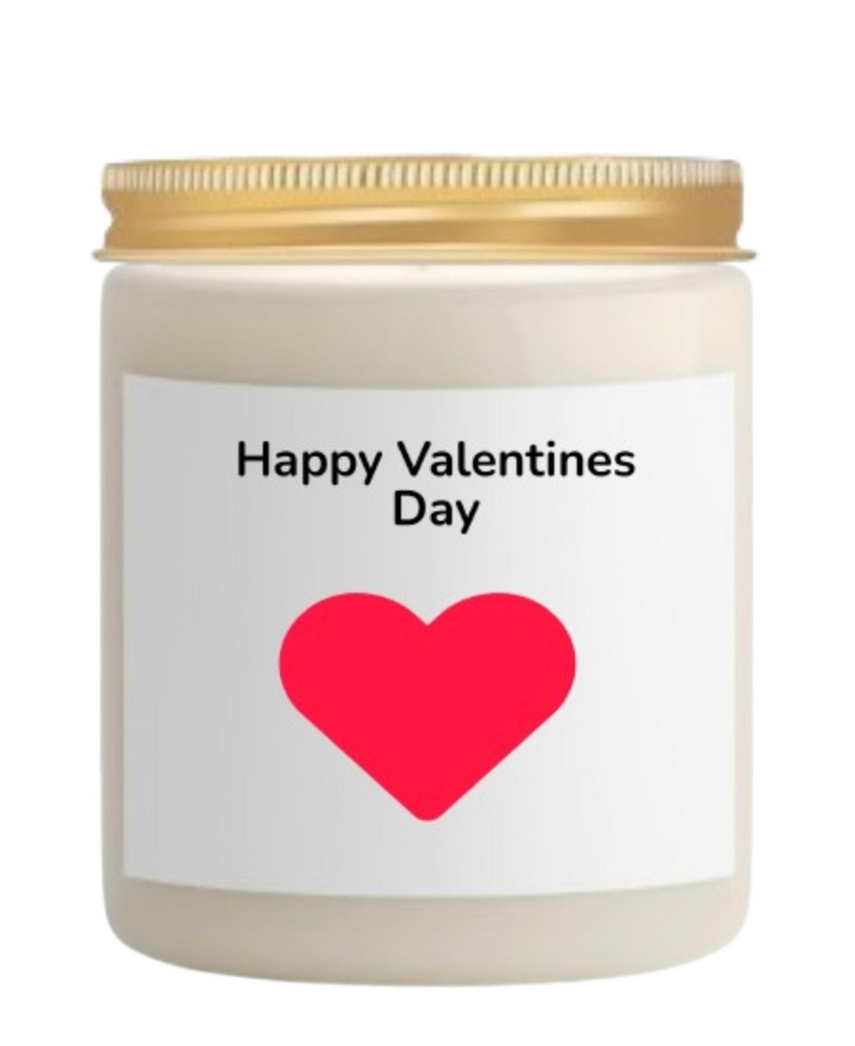 Lovery Valentines Day Vanilla Scented Soy Wax Candle, 10oz - White | Macy's