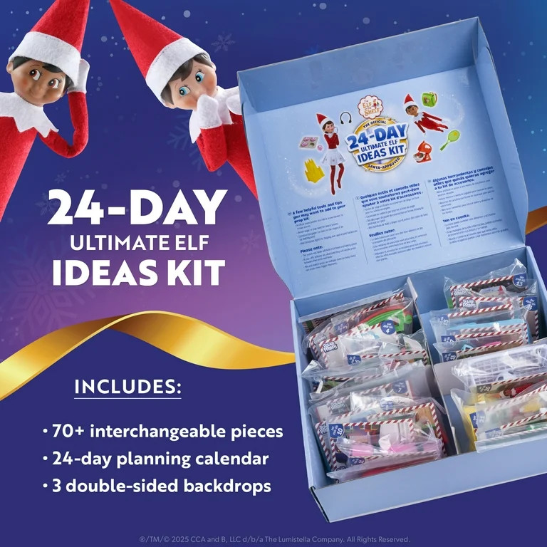 The Elf on the Shelf 24-Day Ultimate Kit – Official Elf Ideas and Props for Holiday Magic (Scou... | Walmart (US)