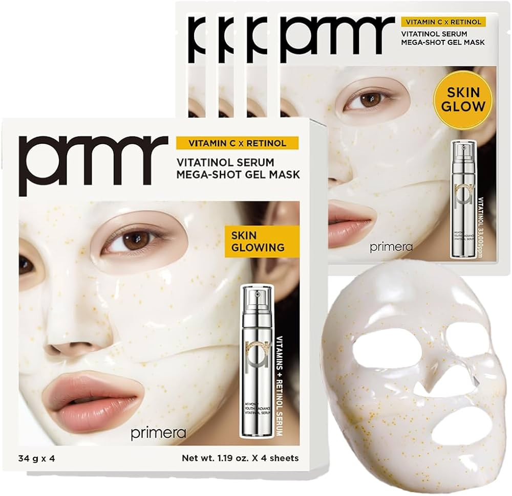 Primera PRMR Vitatinol Serum Gel Mask | Overnight Melting Masks, for Collagen Synthesis with Vita... | Amazon (US)