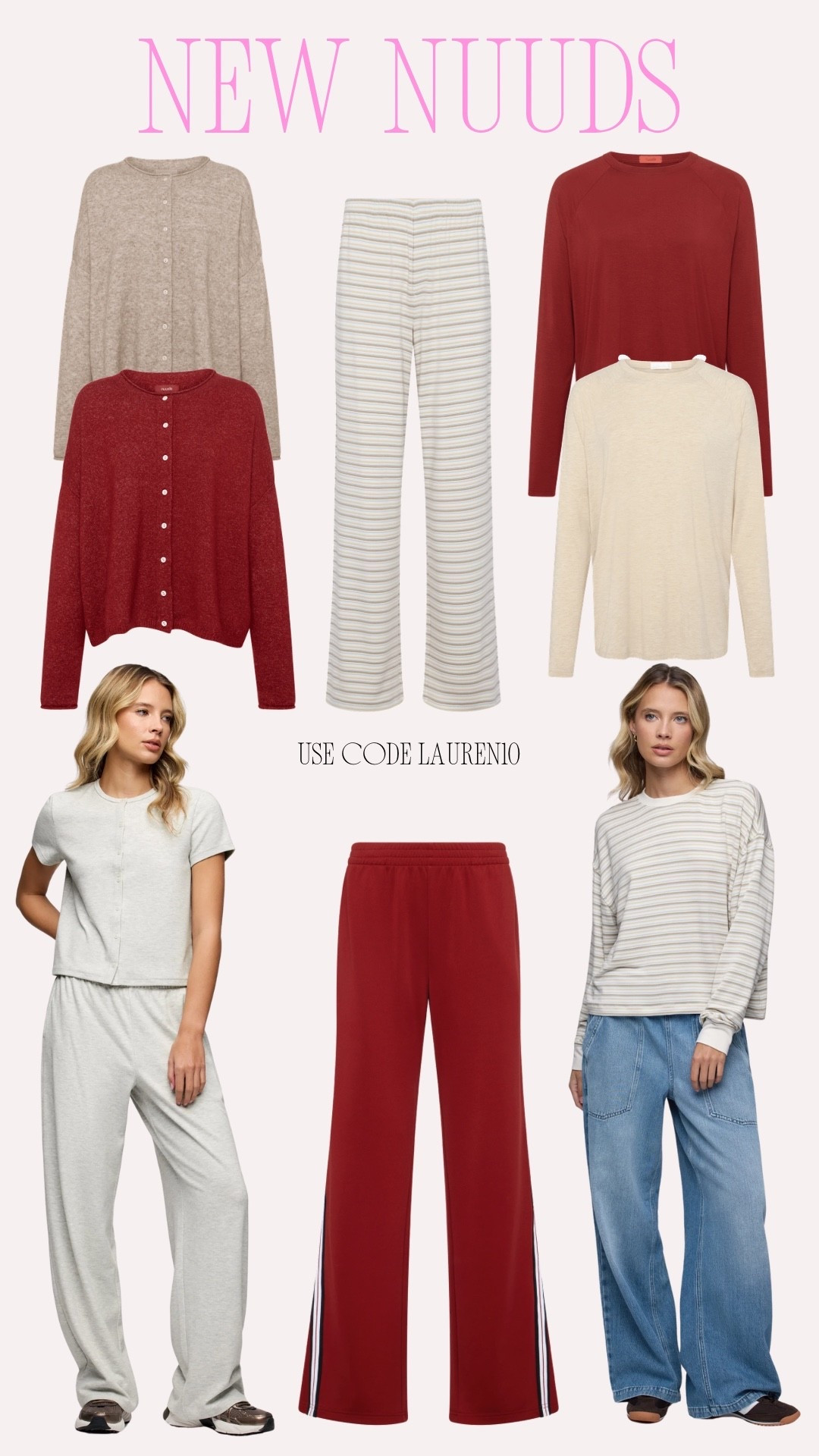 Obsessed with everything from this new @nuuds drop!!! 

Use code LAUREN10