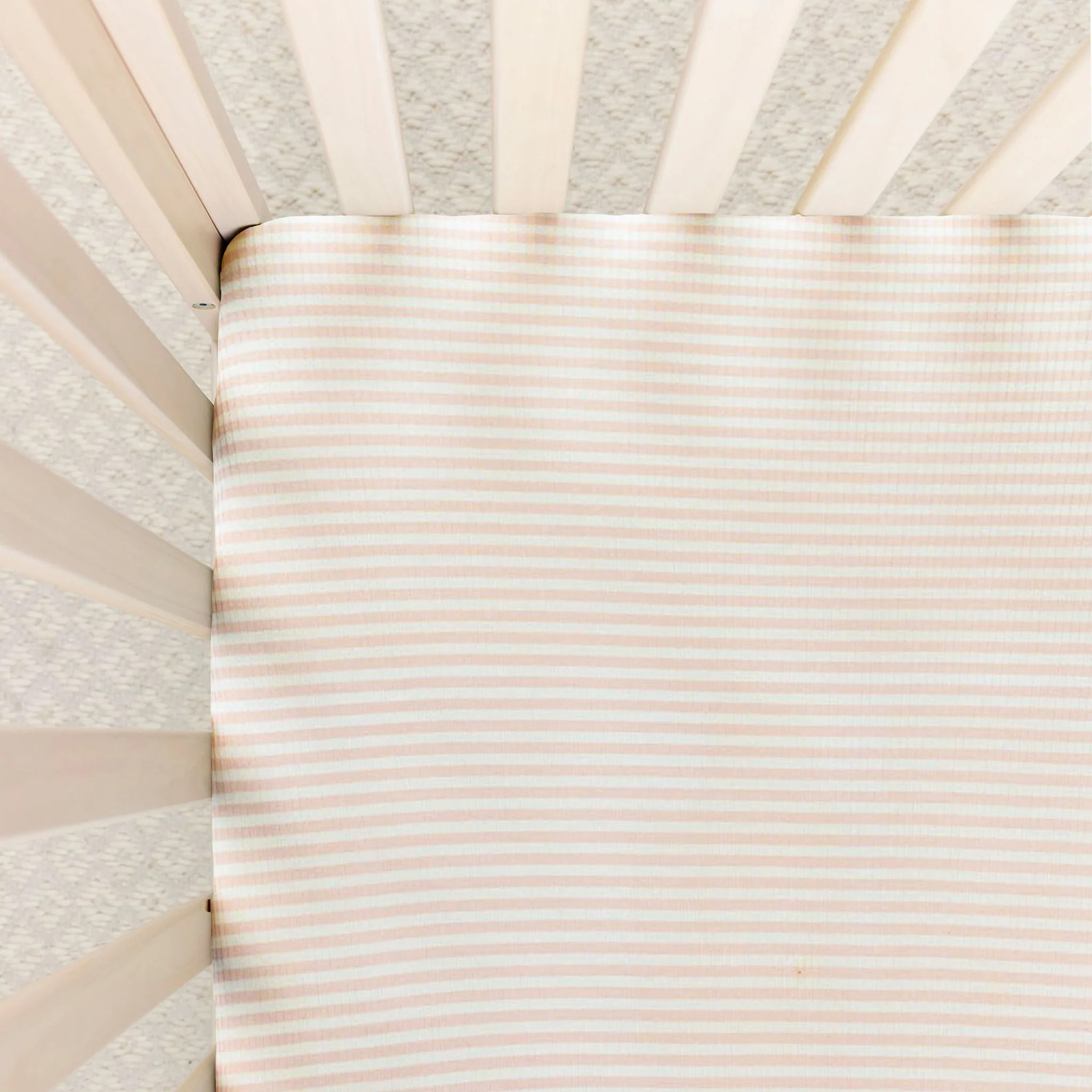 Harper Ribbed Crib Sheet | Lou Lou & Company