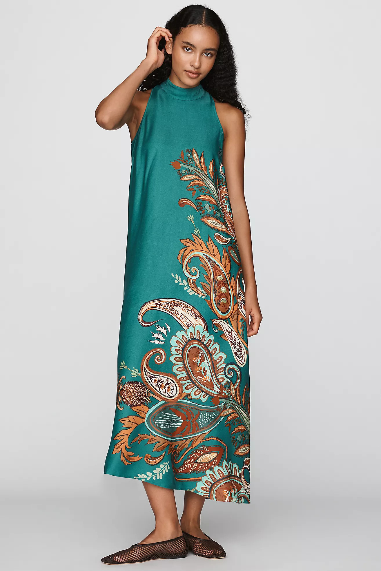 Farm Rio Halter Maxi Dress | Anthropologie (US)