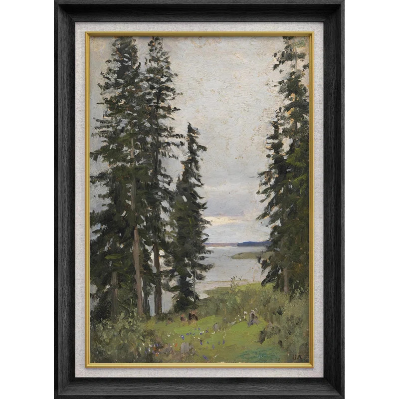 SIGNLEADER Forest the Lake by Isaac Levitan - Single Picture Frame Painting on Canvas | Wayfair | Wayfair North America