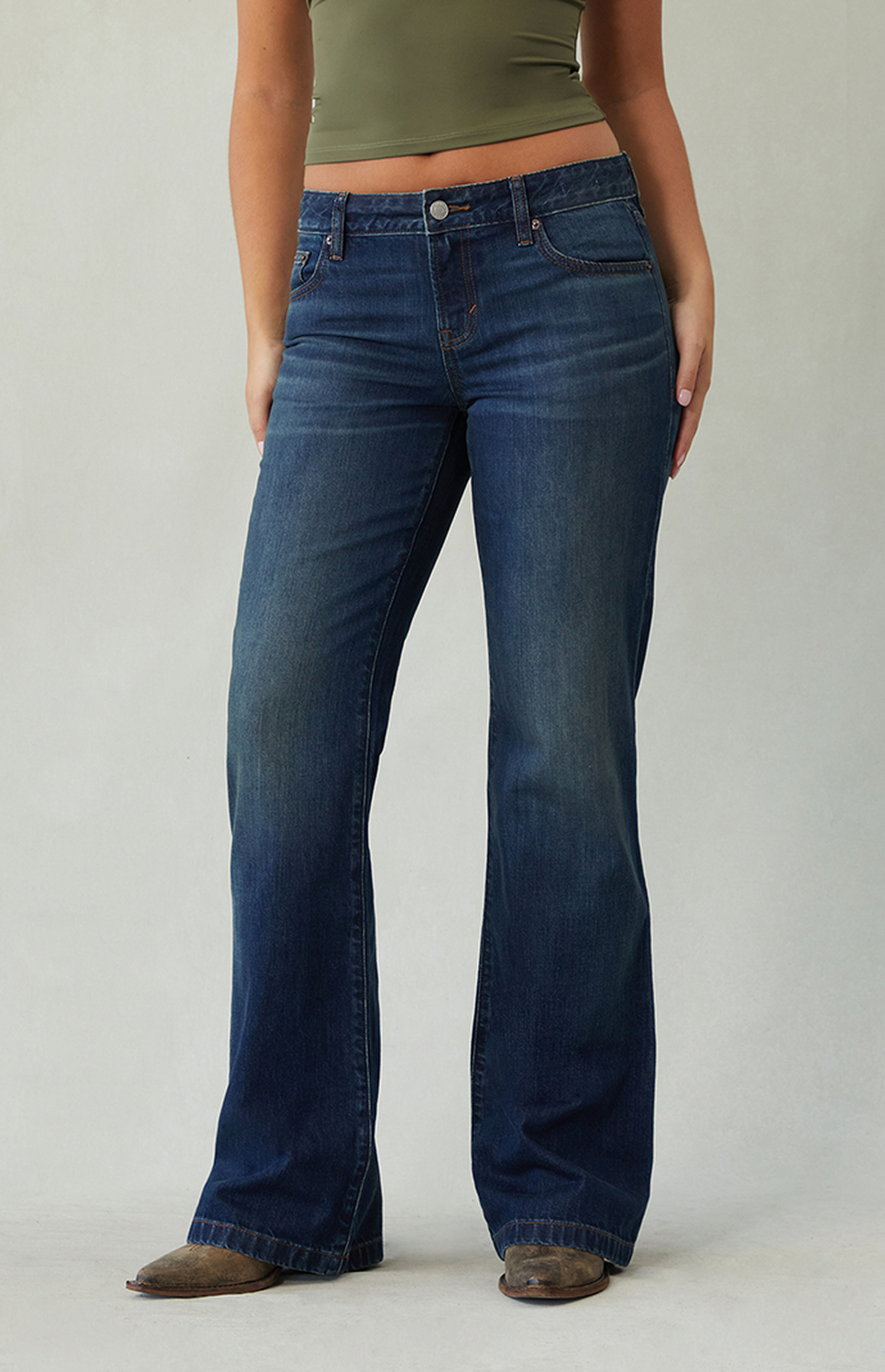 Pacsun Jade Low Rise Bootcut Jeans Dark Blue Tint | PacSun