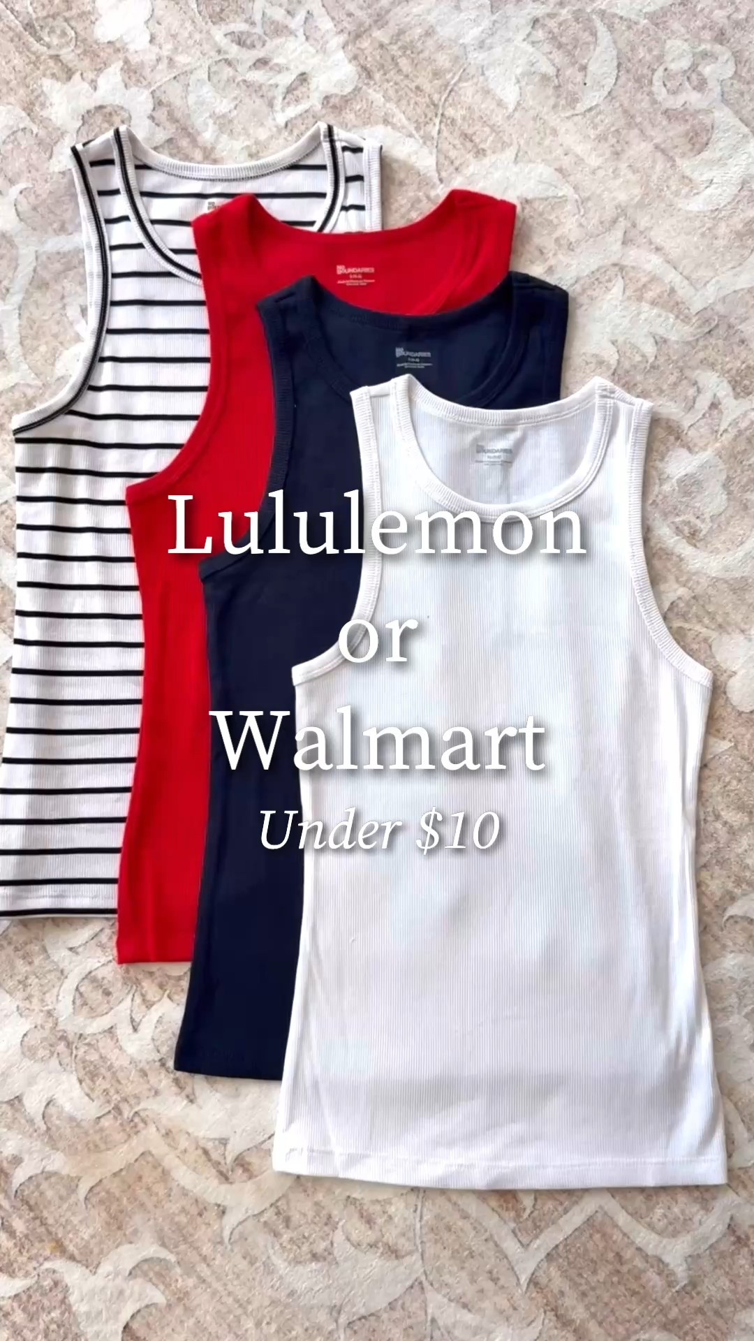 Small Tanks - small 
Lulu look for less shorts- small 
-pockets, liner, 4 inches, tons of colors and patterns 

#LTKFindsUnder50 #LTKU #LTKSaleAlert