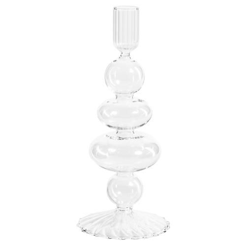 Fernanda French Country Glass Candlestick Candleholder - Set of 4 | Kathy Kuo Home