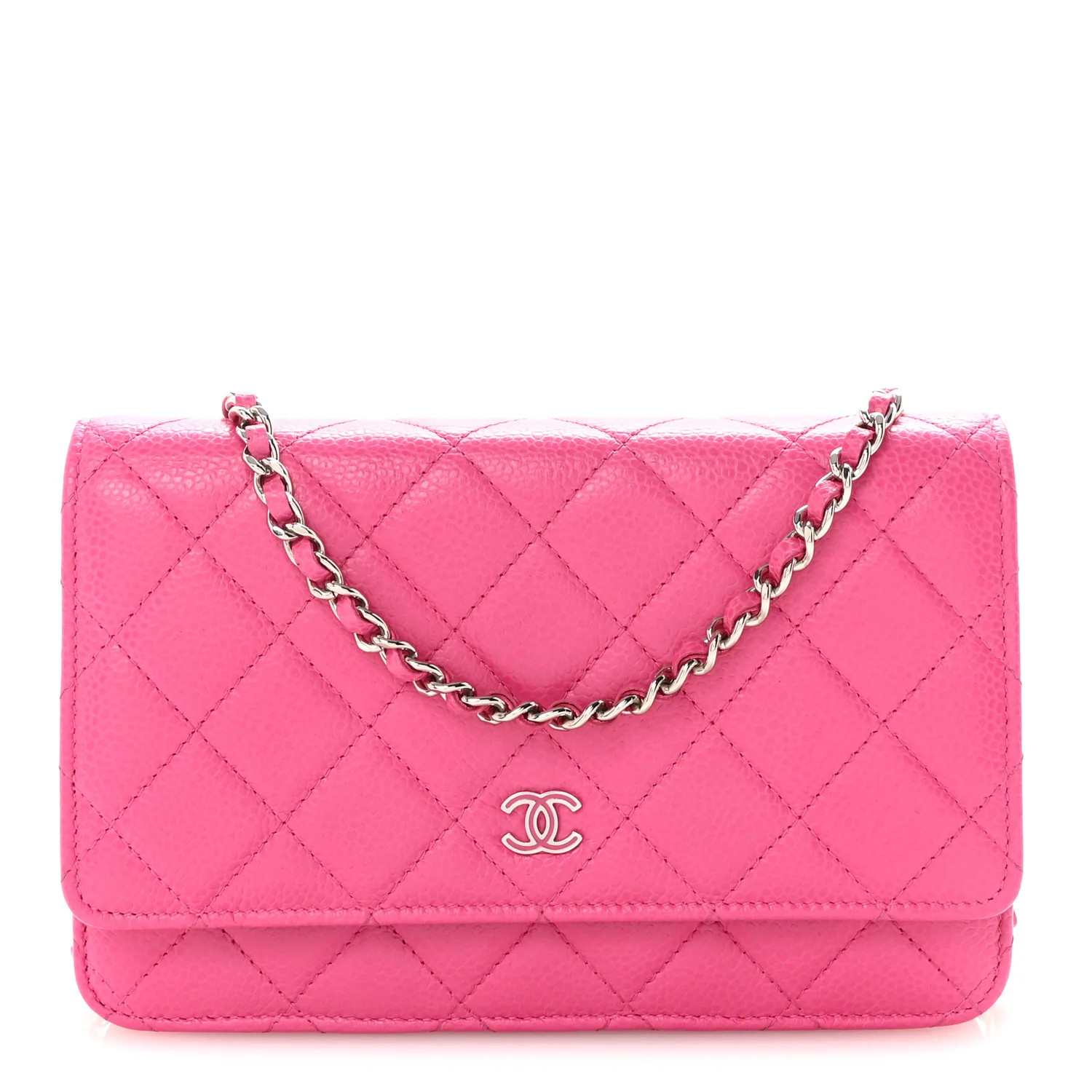 Chanel Caviar Quilted Wallet on Chain WOC Pink 1875770 | FASHIONPHILE (US)