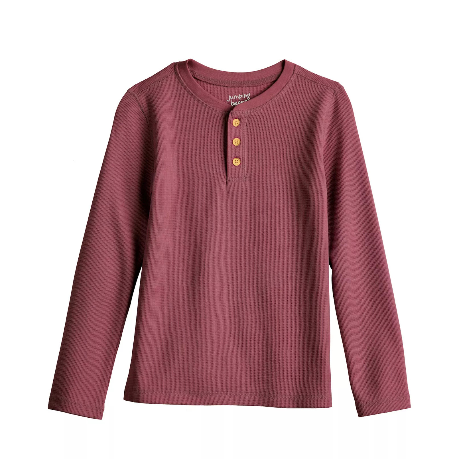 Boys 4-12 Jumping Beans® Long Sleeve Thermal Henley Shirt | Kohl's