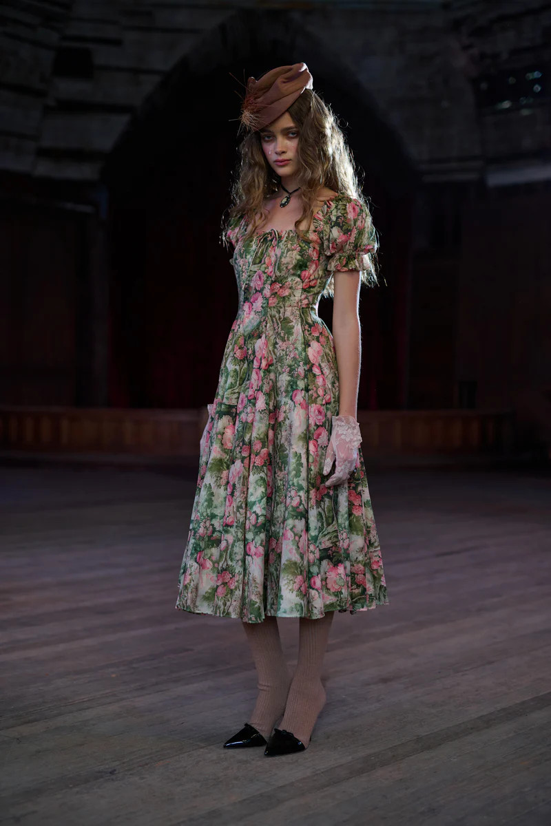 The Castle Tapestry Garden Party Dress | Selkie Collection