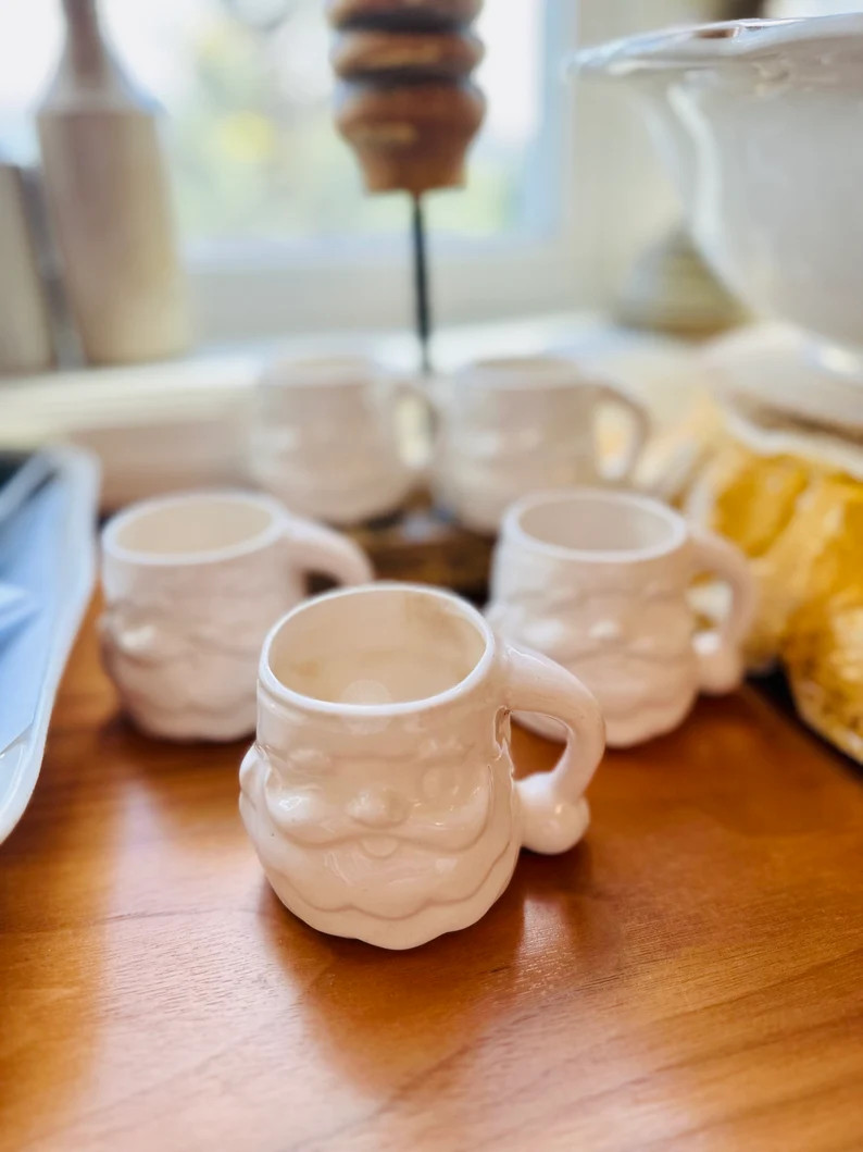 Unique - Rare - Holt Howard - Santa Mugs | Etsy (US)